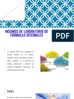 Insumos de Laboratorio de Formulas Oficinales