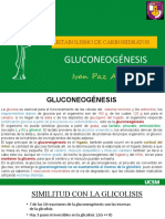 Gluconeogénesis y Metabolismo Del Glucógeno