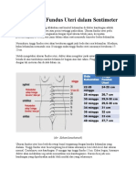 Tabel Tinggi Fundus Uteri Dalam Sentimeter