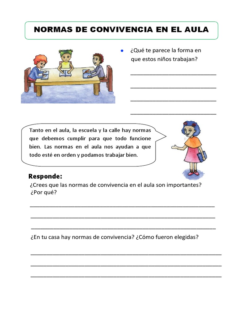 Normas de Convivencia en El Aula | PDF