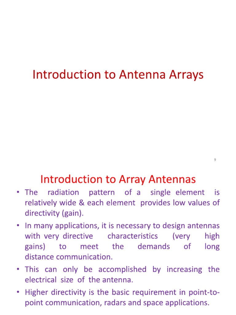 Antenna Array Part 1 | PDF