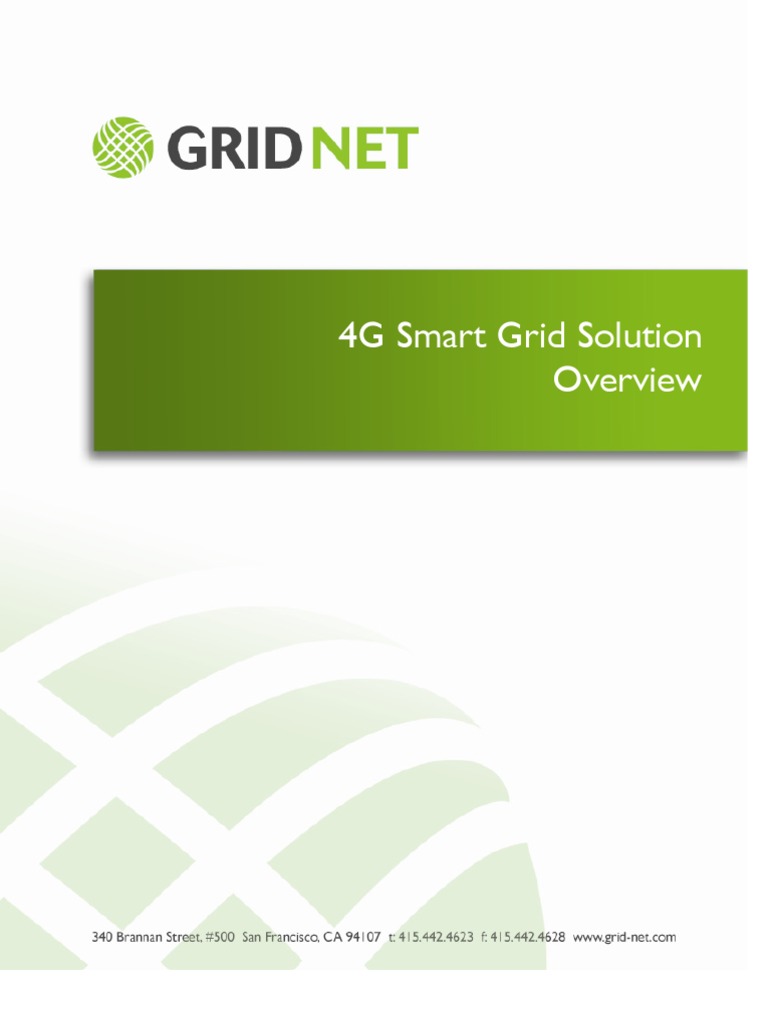 4G Smart Grid Solution Overview | PDF | Smart Grid | Electrical Grid