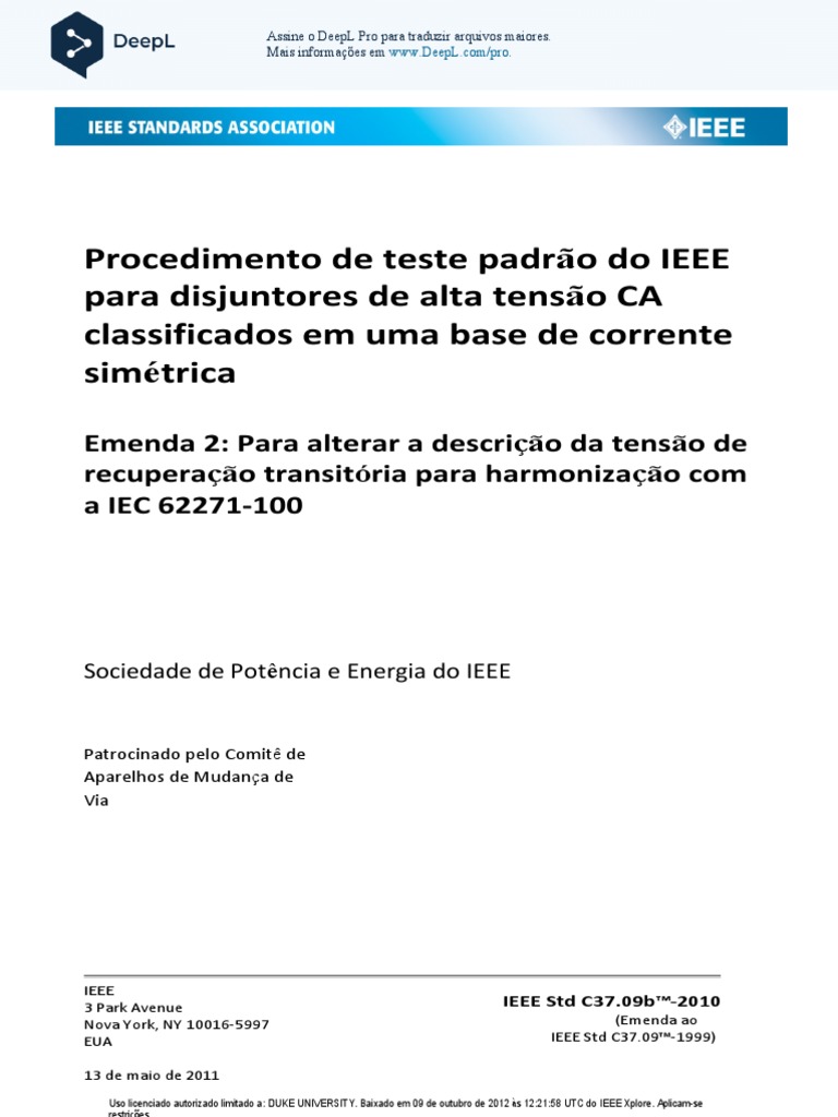 IeeeStandardTestProcedureForAcHighvoltageCircuitBreakers PTBR