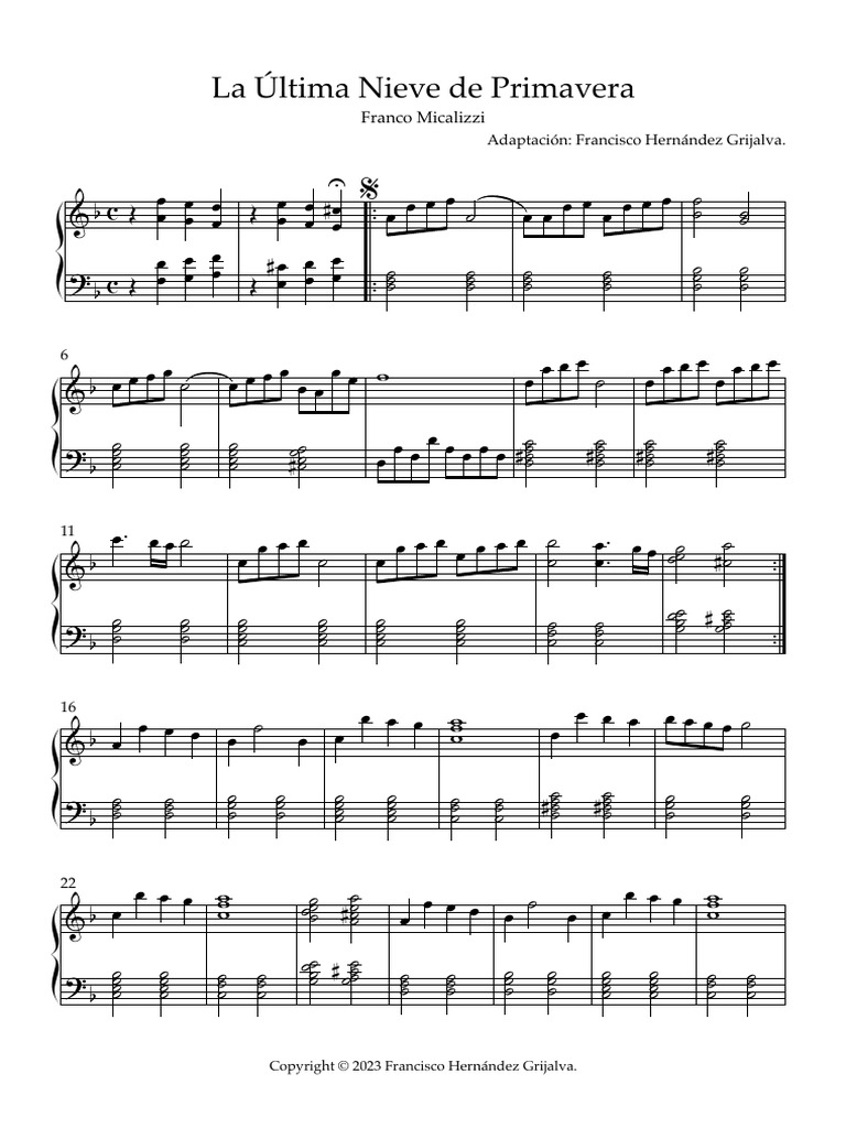 La Ultima Nieve de Primavera PDF