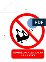 Prohibido Aliemntar A Las Aves