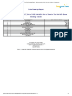 Print Price Breakup Report - Welcome To The Online Sourcing Platform of Buyjunction