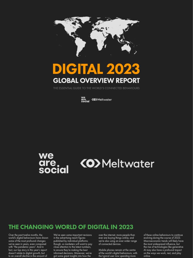 Meltwater - Digital 2023 Global Overview Report - DataReportal | PDF ...