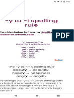 Spelling Rules