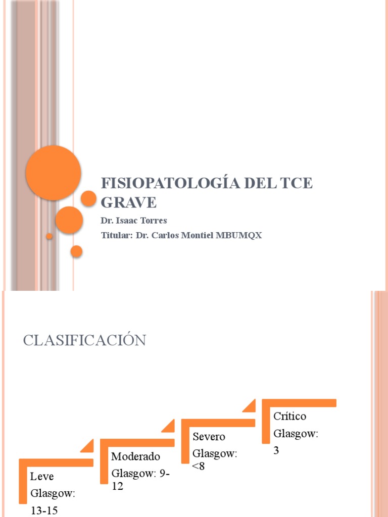 Fisiopatología del TCE Grave: Claves y Efectos | PDF | Presión ...