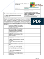 D&B T250 - PDO Comment Sheet