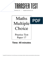 GL Maths Paper 17