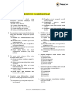 Soal Bab 7. Ekosistem & Pencemaran Lingkungan