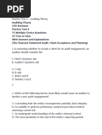 Practice Test 4 - Auditing Theory