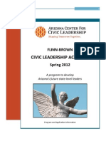 Spring 2012 Flinn Brown Civic Leadership Academy