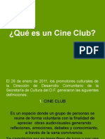 Qué Es Un Cine Club