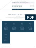 Indonesia Coal Price - JWC Indonesia Energi