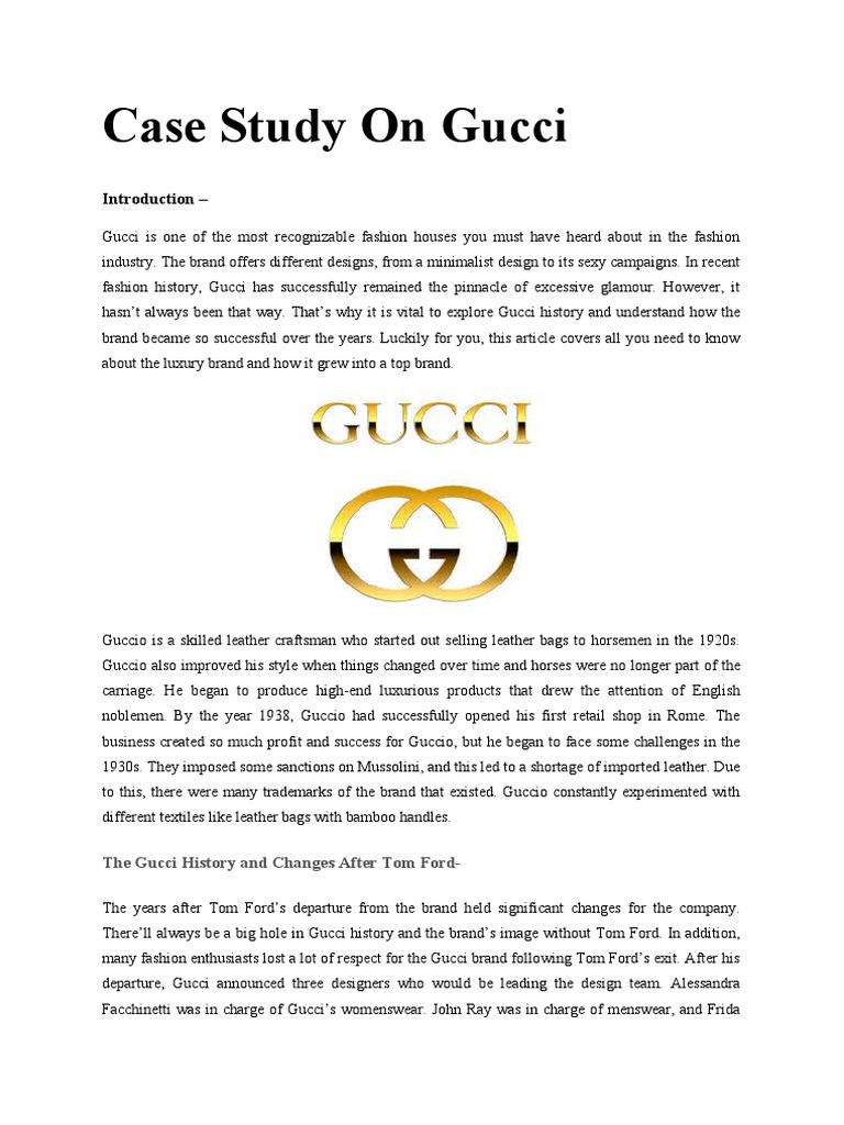 gucci brand case study