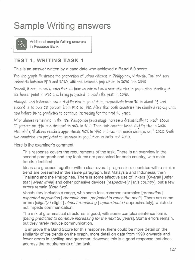 IELTS Writing Task 1 Analysis | PDF | Cognitive Science | Cognition
