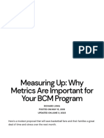 Why Functional Metrics Are Important For Your BCM Program