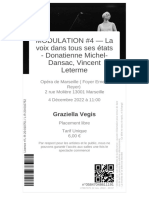 2-Tickets - Modulation #4 - La Voix Dans Tous Ses Etats - Donatienne Michel-Dansac, Vincent Leterme - 04!12!11h - Graziella - Vegis