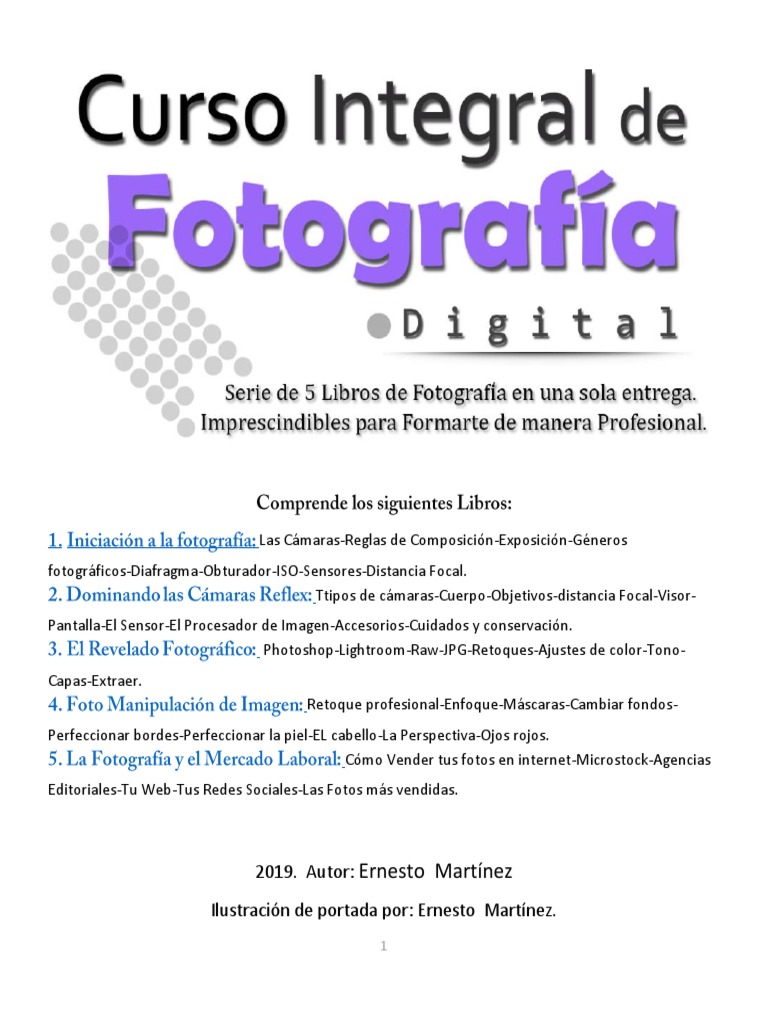 Curso Integral de Fotografía Digital., PDF, Lente de la cámara