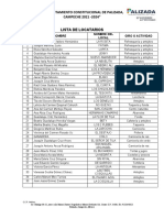 Lista de Locatarios