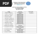 BDC Attendance Sheets