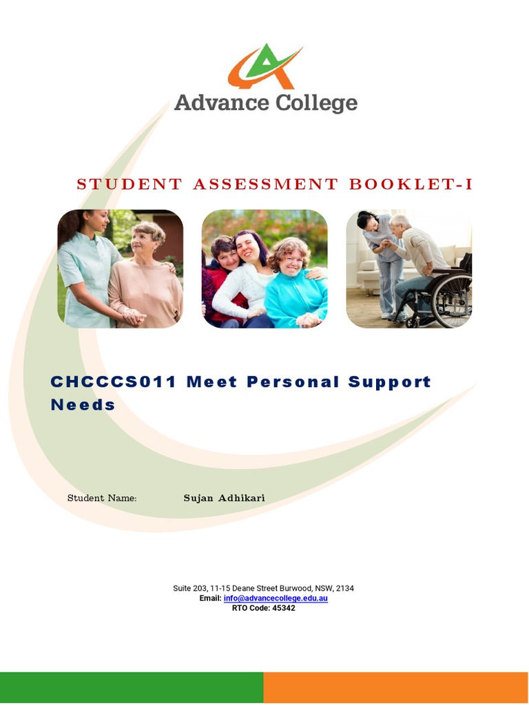 CHCCCS011 Meet Personal Support Needs SAB v3.1 THEORY | PDF
