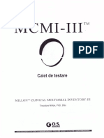 MCM  III (Millon Clinical Multiaxial Inventory III)