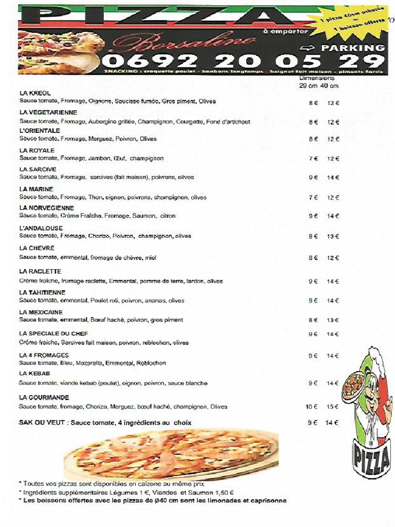Image Result For Carte Polo Pizza