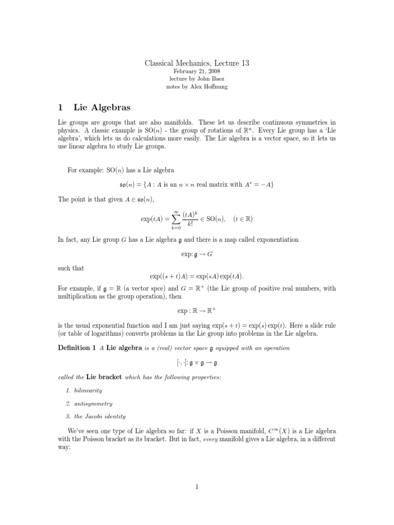 Classical 13 download free pdf lie groups exponential function