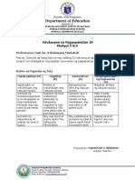 Performance Task No. 3 For Second Quarter - EsP 10