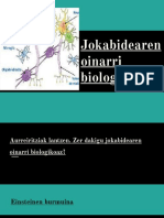 Jokabidearen Oinarri Biologikoak. Psikologia.