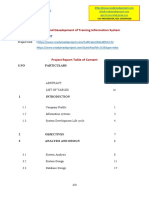 MBA Project TOC