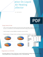 Presentation On Liquid and Air Heating Collectors