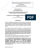 Resolucion de Adjudicacion de Contrato-redes-2011