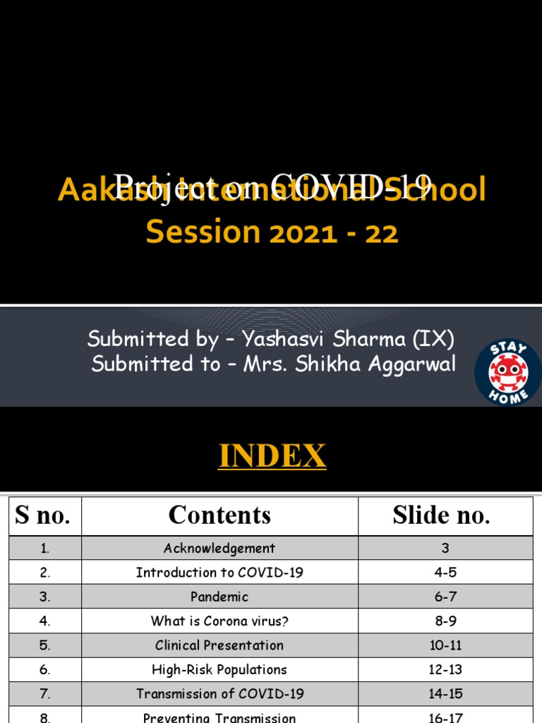 Project On Covid 19 Pdf Pandemic Personal Protective Equipment