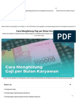 Cara Menghitung Gaji Per Bulan Karyawan