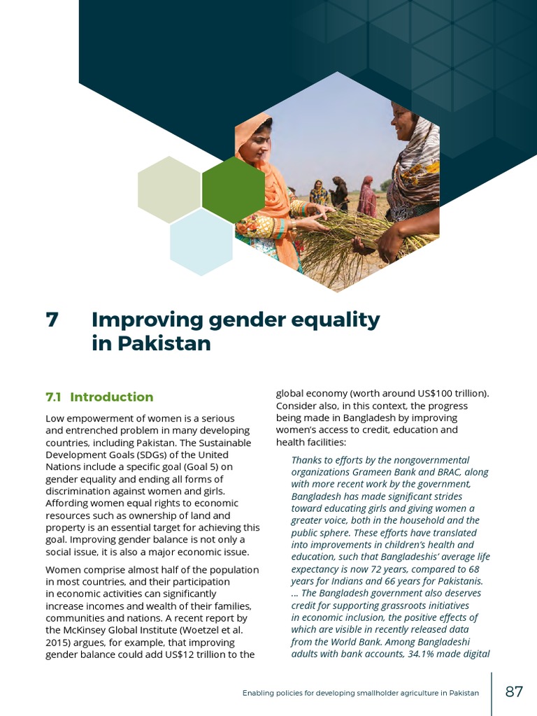 Enhancing Gender Equality in Pakistan | PDF | Malala Yousafzai | Pakistan