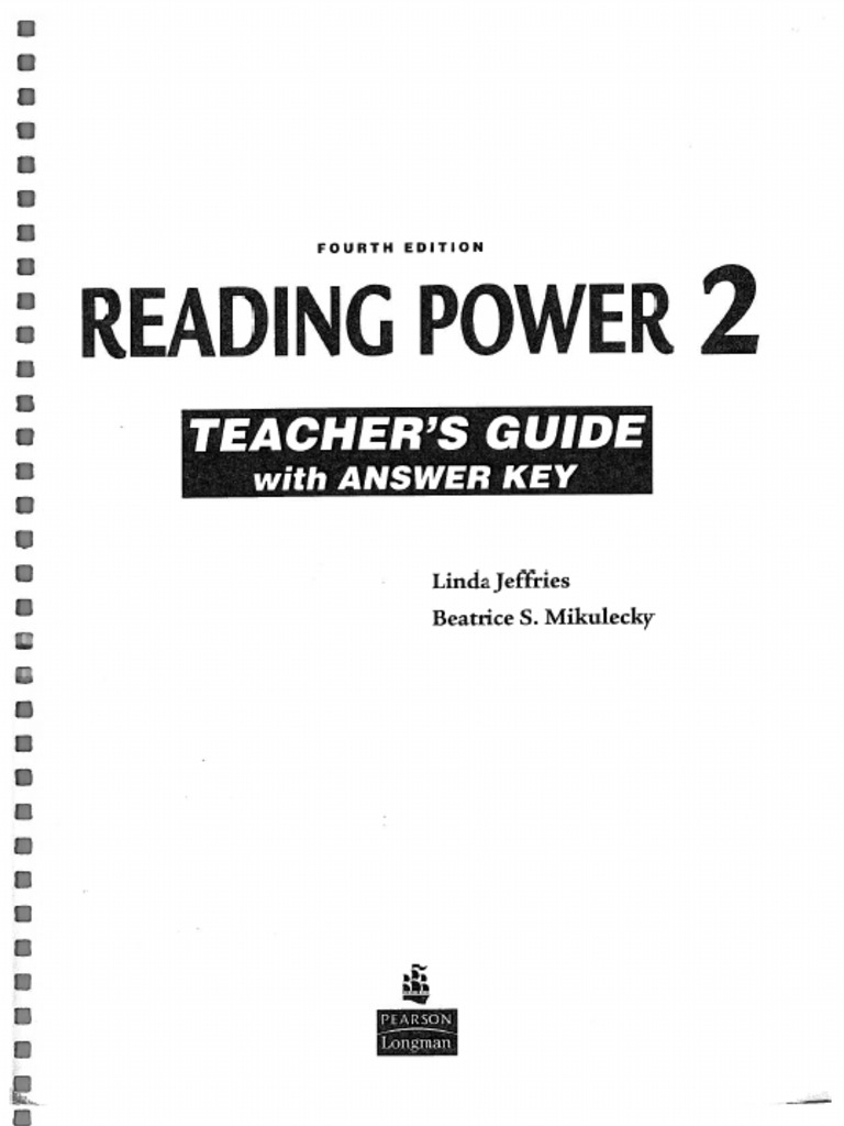 Teacher's manual power on English Ⅱ Reading Power 2 (Teacher's Guide With Answer Key) | PDF