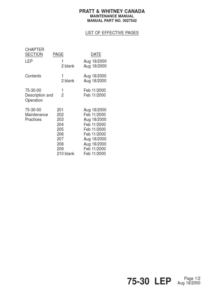 Compressor Bleed Valve Manual 75-30-00 | PDF