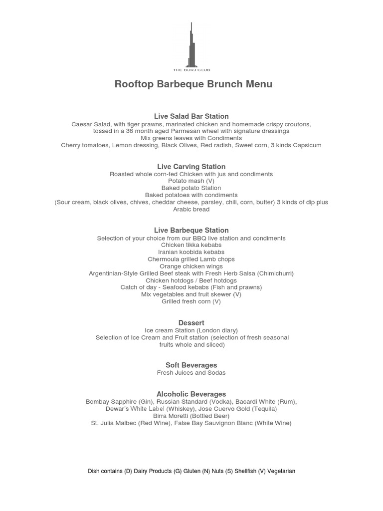 TBC+BBQ+Brunch+Menu+2020 | PDF