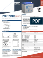 PSH-1255FR Technical Specifications
