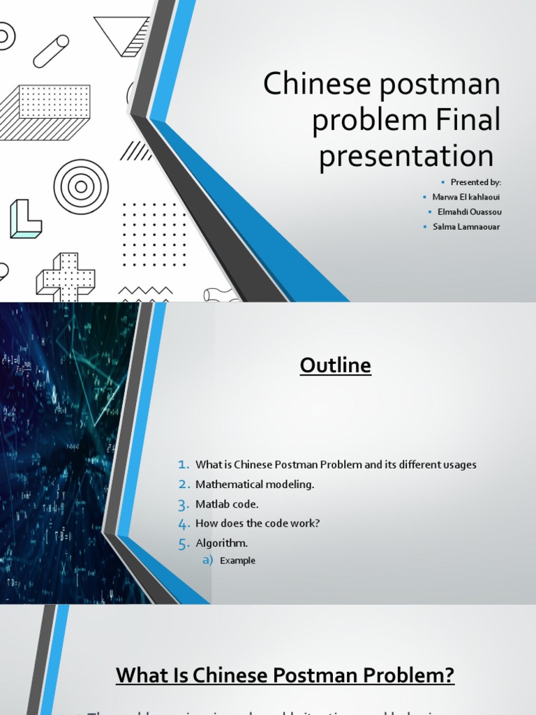 Presentation Chinese Postman Problem PDF