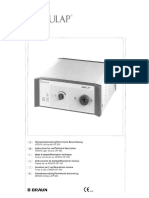 Aesculap Light Source AXeL 180 User Manual / Service Manual