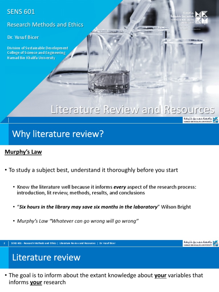 Lecture+2 Literature+Review+and+Resources r1 | PDF