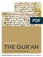 The Quran A Historical-Critical Introduction (The New Edinburgh Islamic Surveys) by Nicolai Sinai