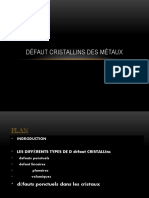 Défaut Cristallins Des Métaux 1012