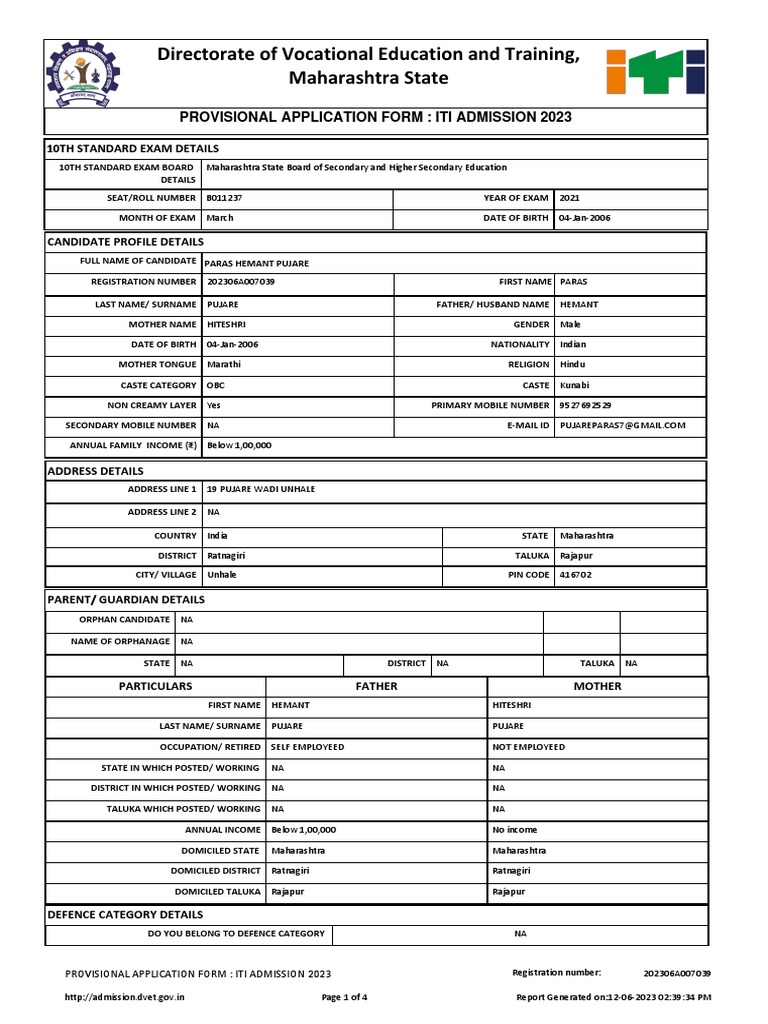 Application 202306A007039 | PDF