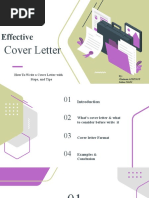 Cover Letter Presentation